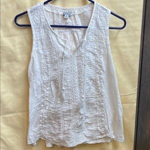 Lucky Brand Cream Sleeveless Blouse